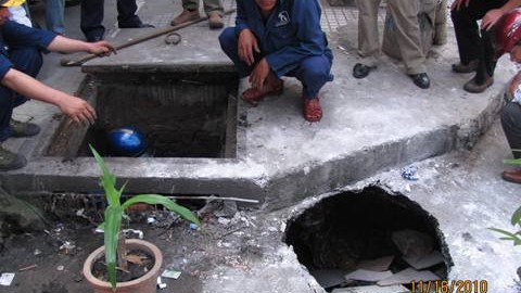 Thông tắc cống tại Lê Lai