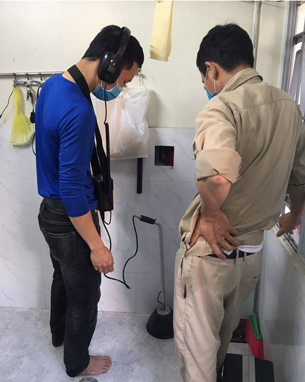 Đường ống nước bị rò rỉ ngầm