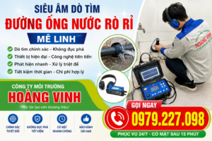 Siêu âm dò tìm đường ống nước rò rỉ tại Mê Linh