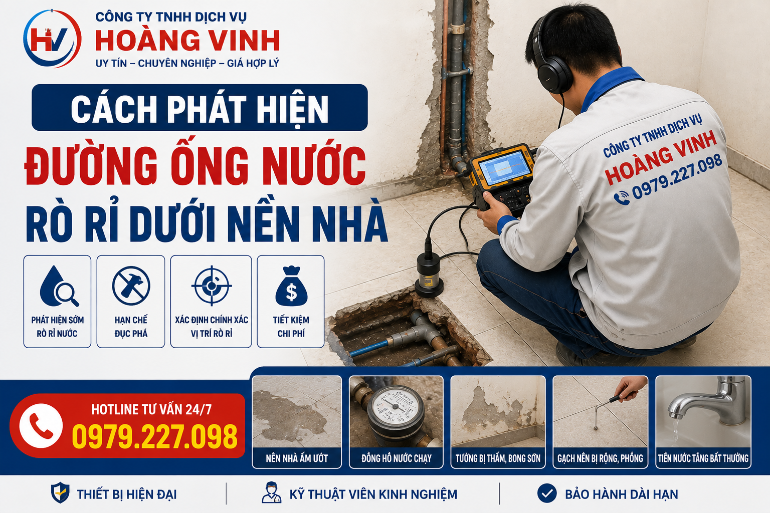 Cách phát hiện đường ống nước rò rỉ